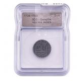 1726-1793 VOV N.E. INDIES Duit ICG Genuine