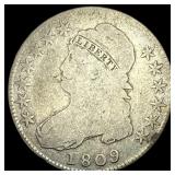 1809 Capped Bust Half Dollar LIGHTLY  CIRCULATED