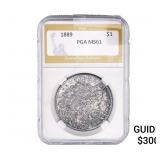 1889-S Morgan Silver Dollar PGA MS61