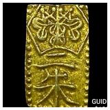 1832-1858 Japan Gold 2 Shu CLOSELY UNCIRCULATED