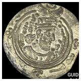 Sasanian Empire Khusru II 591-628AD Silver Drachm