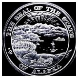 1995 Alaska Fur Rendezvous Silver Medal SUPERB GEM