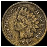1908-S Indian Head Cent LIGHTLY CIRCULATED