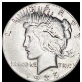 1935-S Silver Peace Dollar NEARLY UNCIRCULATED