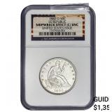 1860O Seated Liberty Half Dollar NGC UNC Shipwreck