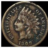 1908-S Indian Head Cent NICELY CIRCULATED