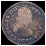 1797 Spain 1 Real Mexico City Mint. NICELY CIRCULA