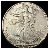 1937-D Silver Walking Liberty Half Dollar  CLOSEL
