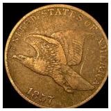 1857 Copper-Nickel Flying Eagle Cent LIGHTLY  CIR