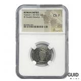 Roman Valerian I, AD 253-260 BI Dbl-Denarius NGC