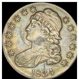 1834 Silver Capped Bust Half Dollar CLOSELY  UNCI