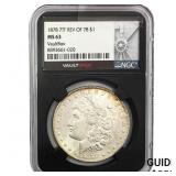 1878 Rev. 78 7TF Morgan Silver Dollar NGC MS63