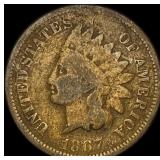 1867 Indian Head Cent NICELY CIRCULATED