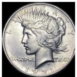 1921 Silver Peace Dollar CLOSELY UNCIRCULATED