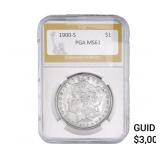 1900-S Morgan Silver Dollar PGA MS61