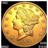 1902 $20 Gold Double Eagle UNCIRCULATED