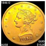 1846-O $10 Gold Eagle CHOICE AU