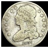 1837 Capped Bust Silver Quarter NICELY  CIRCULATE