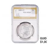 1884-CC Morgan Silver Dollar PGA MS64