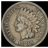 1886 Indian Head Cent ABOUT UNCIRCULATED