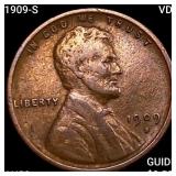 1909-S VDB Wheat Cent CLOSELY UNCIRCULATED