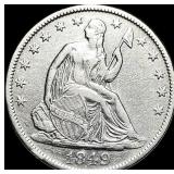 1849-O Silver Half Dollar LIGHTLY CIRCULATED