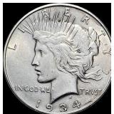 1934-D Silver Peace Dollar CLOSELY  UNCIRCULATED