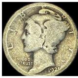1921 Silver Mercury Dime NICELY CIRCULATED