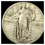 1930 Standing Liberty Silver Quarter NEARLY  UNCI