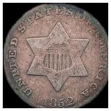 1852 Silver Three-Cent Piece NICELY CIRCULATED