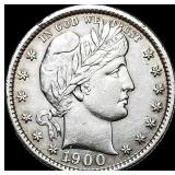 1900-S Silver Barber Quarter UNCIRCULATED