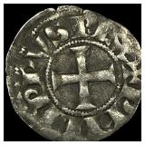 1297-1301AD Frankish Greece Crusades Silver Denier
