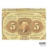 1862 5C Postage 1st Issue Fractional Currency Note