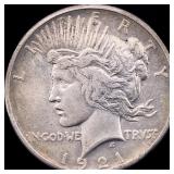 1921 Silver Peace Dollar CLOSELY UNCIRCULATED