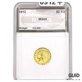 1912 $2.50 Gold Quarter Eagle NGS MS65