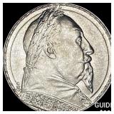 1932 Sweden Gustaf II Silver 2 Kronor UNCIRCULATED