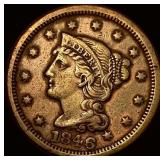 1846 Braided Hair Large Cent NEARLY  UNCIRCULATED