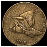 1858 Copper-Nickel Flying Eagle Cent NICELY  CIRC
