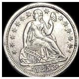 1853 Arrows Seated Liberty Dime CHOICE AU