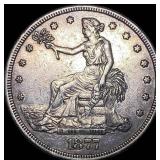 1877-S Silver Trade Dollar CLOSELY  UNCIRCULATED