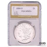 1884-O Morgan Silver Dollar PGA MS65+