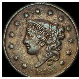 1835 Coronet Head Large Cent NEARLY UNCIRCULATED