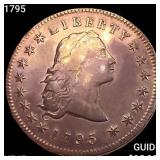 1795 Flowing Hair Dollar NEARLY UNCIRCULATED