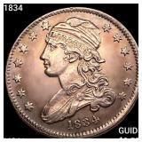 1834 Capped Bust Quarter UNCIRCULATED