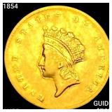 1854 Rare Gold Dollar HIGH GRADE