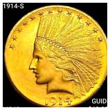 1914-S $10 Gold Eagle CHOICE BU