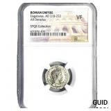 Roman Elagabalus, AD 218-222 AR Denarius NGC VF