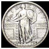 1917-D Type 1 Standing Liberty Quarter NEARLY  UN