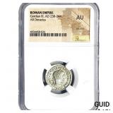 Roman Gordian III, AD 238-244 AR Denarius NGC AU