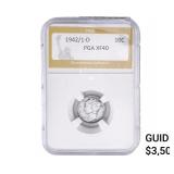 1942/1-D Mercury Silver Dime PGA XF40